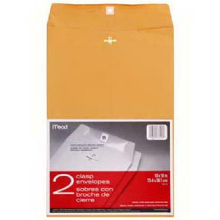 MEAD 76016 10 x 15 in. Kraft Clasp Envelopes, 12PK 273953
